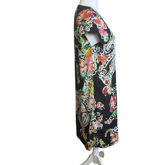 Lauren Ralph Lauren Colorful Paisley Short Sleeve Dress Flowy Artsy Size 6 EUC - Picture 6 of 13